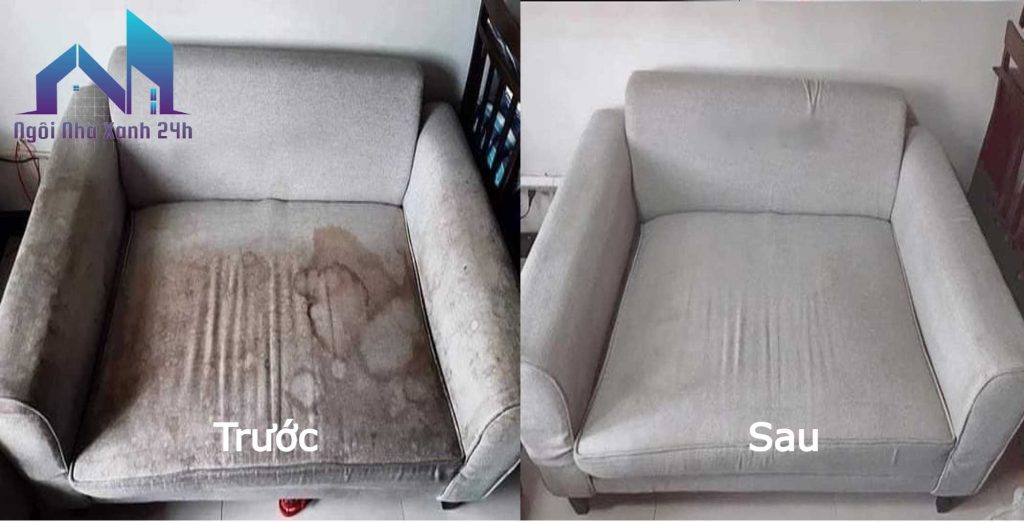 Giặt ghế sofa vải bố