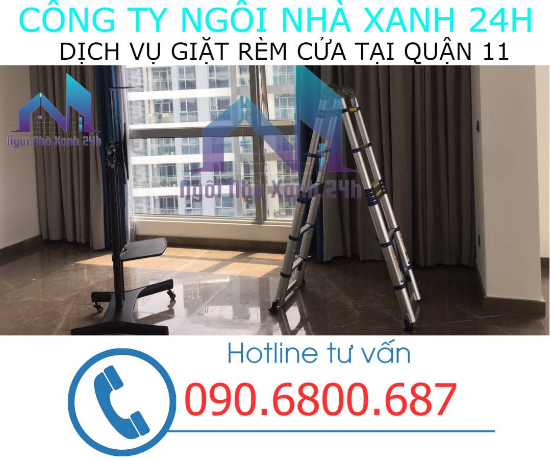 Cam kết chất lượng dịch vụ giặt rèm tại quận 11