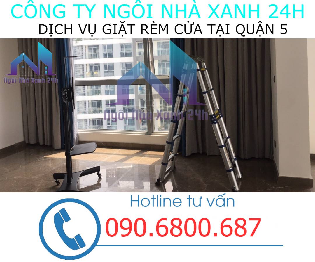 Cam kết chất lượng dịch vụ giặt rèm tại quận 5