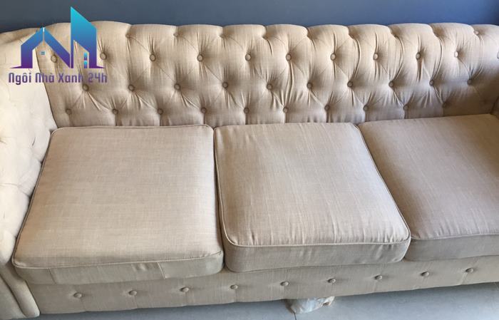 Cách làm sạch ghế sofa vải bố